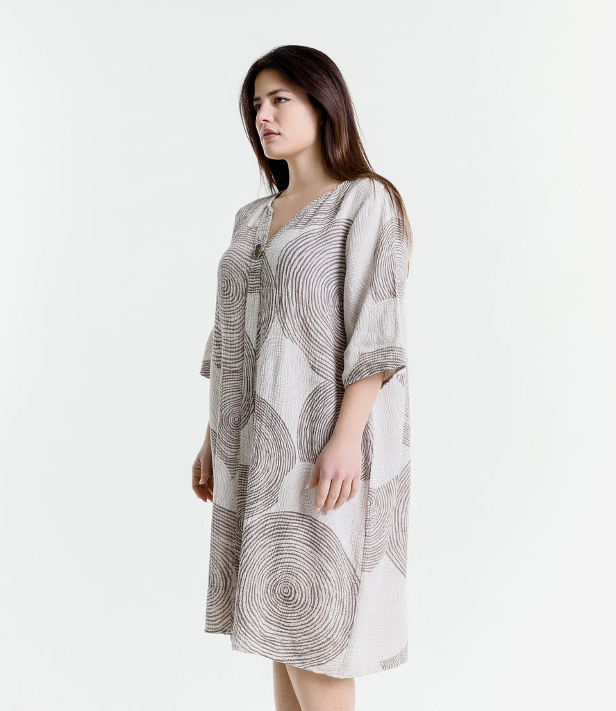 Ladies Printed Cotton Oversized Dress Assorted Colours Wholesale Prices image 2