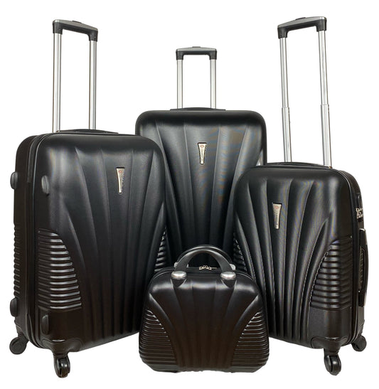 ABS Luggage Set Of 4 Lightweight 4 Wheel Spinner Trolley Travel Suitcase Bag image 0