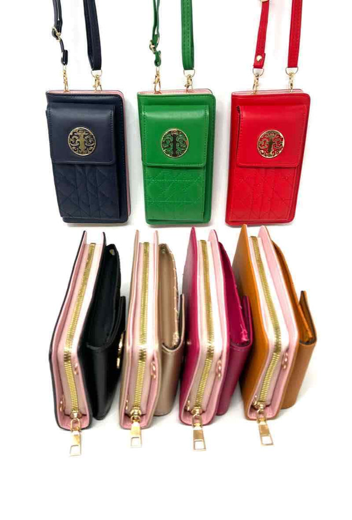 Crossbody phone wallet bag ladies purse shoulder bag work travel handbag leather image 3