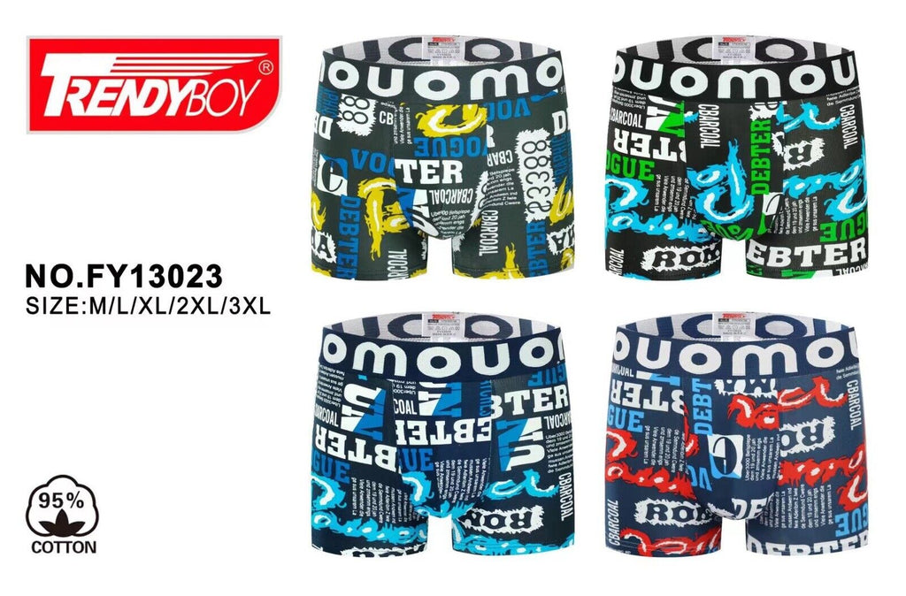 4 x Mens Underwear Mix Pattern Boxers Shorts Trunks Underwear Designer Boxers image 4
