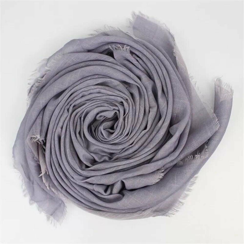 Ladies Scarf Cotton Shawl Hijab Head Pashmina Wrap Arabic Plain Neck Lady Scarf image 3