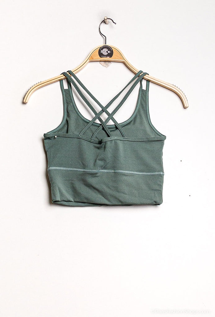 Ladies Sports Bra Comfortable Padded Performance Vest Top Gym Activewear Bra Top image 9