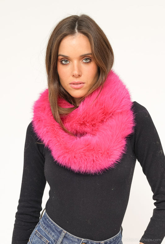 Women's Soft Collar Neck Warmer Warm Winter Party Outdoor Travel Neck Wrap image 0