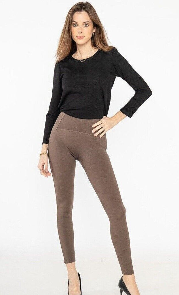 Womens High Waisted Leggings Fleece Lined Warm Casual Tummy Control Leggings image 0