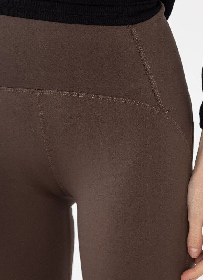 Womens High Waisted Leggings Fleece Lined Warm Casual Tummy Control Leggings image 3