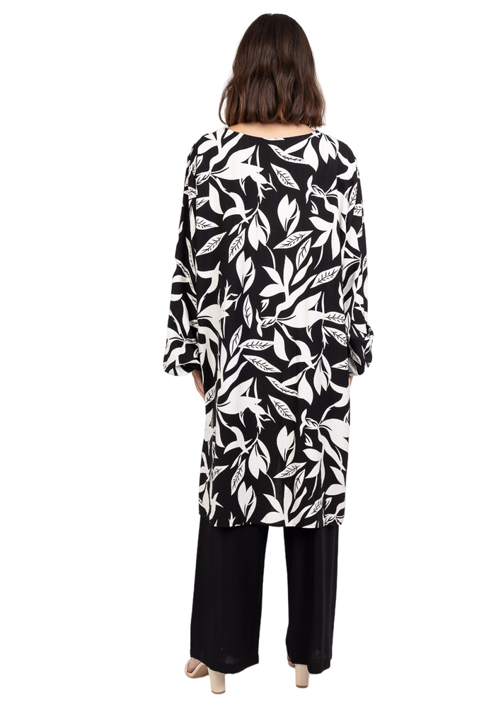Womens Shirt Trouser Set Loungewear Work Travel Wear Printed Long Top Pants Set image 9