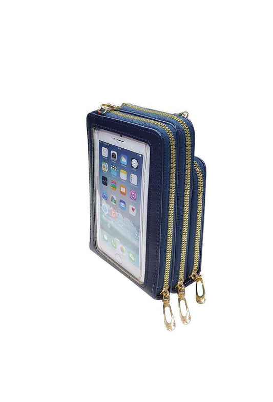 Shoulder bag with flap, horizontal format  check embroidery canvas  Dimension: 2 image 1