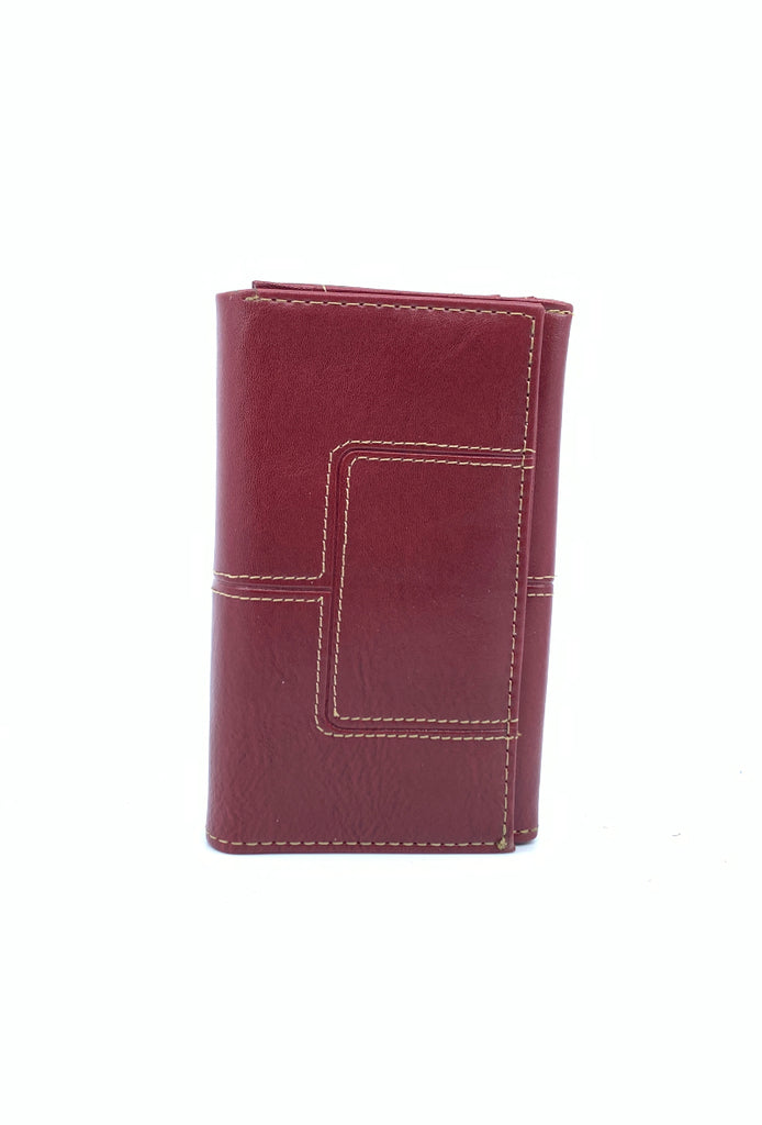 Womens Purse Large Coin Card Purse Wallet Plain Stud Clutch Multi Pockets Wallet image 3