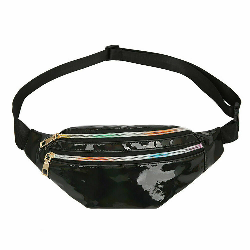 Ladies Shiny Bum Bag Holographic Fanny Pack Waist Bag Phone Pouch Party Travel image 6