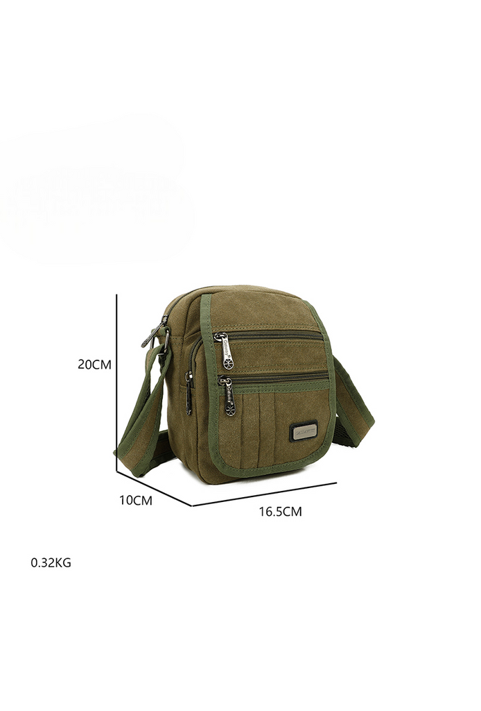 Men's Messenger Bag Cross Body Shoulder Utility Travel Work Bag Front Flap Bag image 5