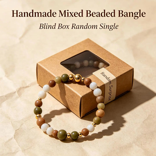 Handmade Mixed Beaded Bangle Blind Box Random Single Fashion Daily Jewelry Bracelet