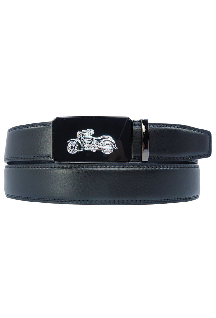Mens Leather Belts Genuine Pure Leather Automatic Trouser Jeans Buckle Belt image 0