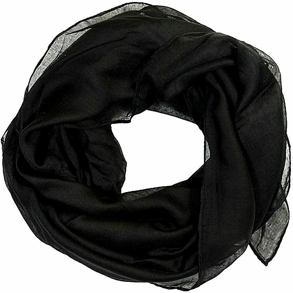 Women Scarf Shawl Hijab Head Pashmina Wrap Arabic Plain Neck Lightweight Scarf image 1