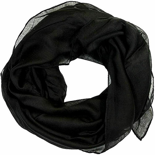 Women Scarf Shawl Hijab Head Pashmina Wrap Arabic Plain Neck Lightweight Scarf image 1