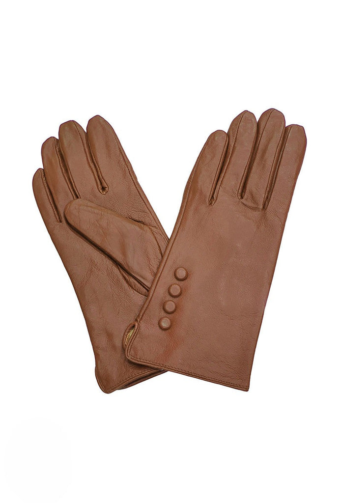 Women's Leather Button Gloves Soft Comfortable Winter Gloves image 1