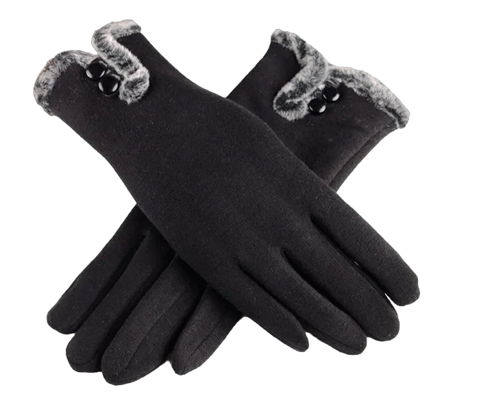 Women Touch Screen Winter Gloves Fleece Thick Warm Comfy Soft Fur Lined Thermal image 0