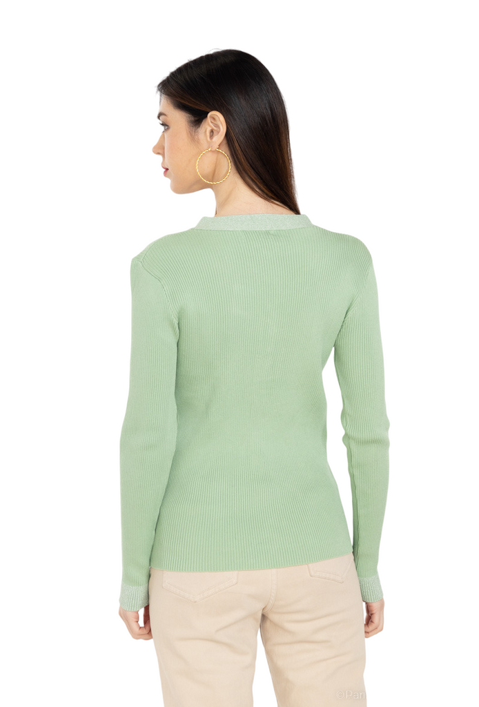 Ladies Top Pullover Sweater Top Fitted Jumper Women’s Light Warm Top Sweater image 10