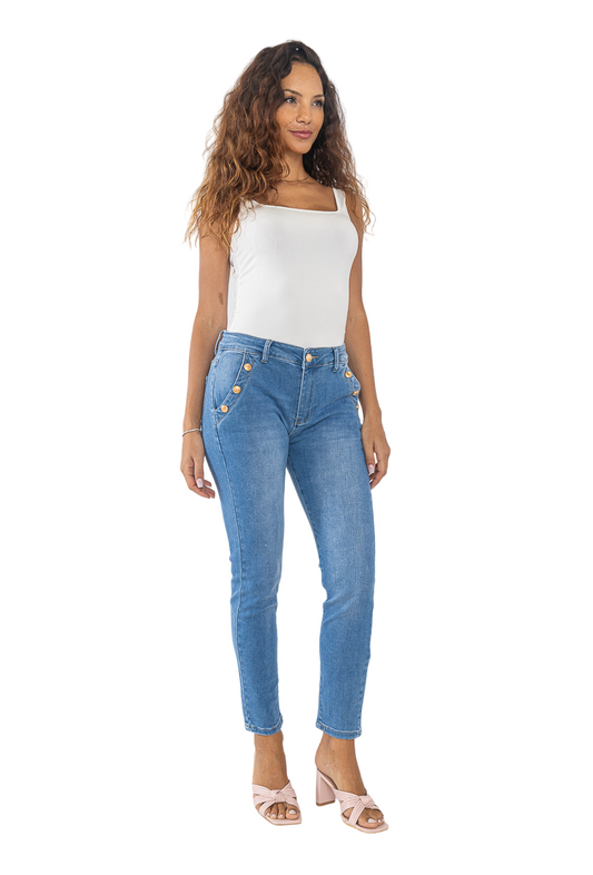 Womens Skinny Stretch Jeans Flared Push up Ladies Denim Slim Fit Pants 8-16 image 0