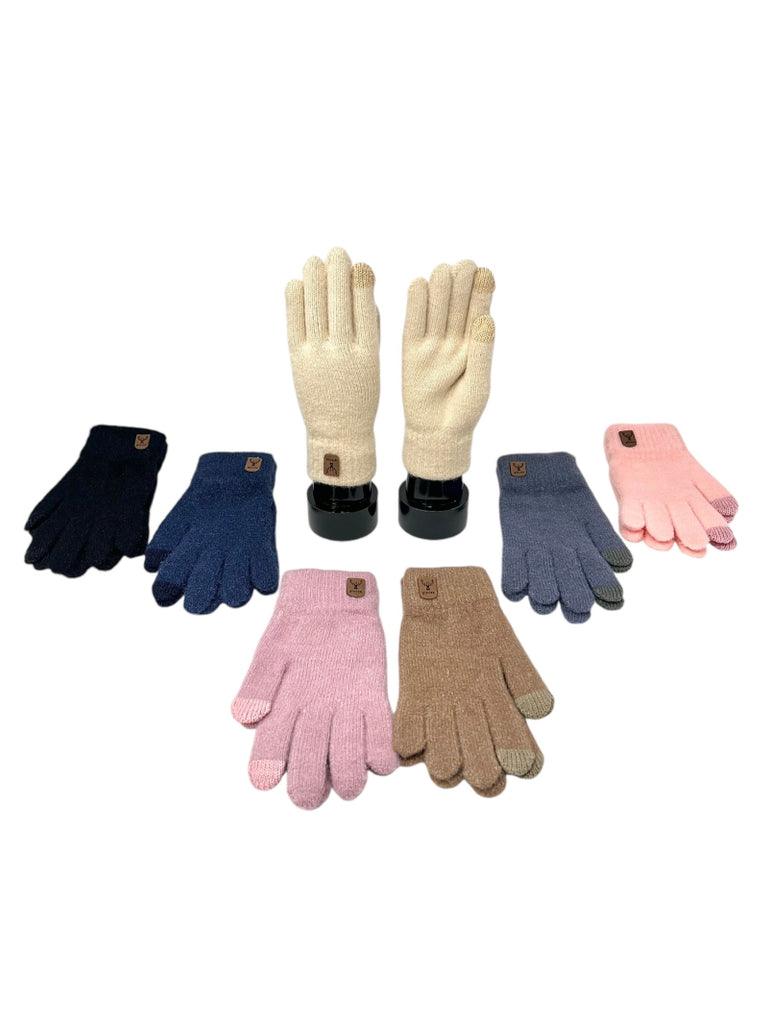 Womens Gloves Stretch Thermal Winter Warm Ladies Magic Soft Touchscreen Gloves image 0
