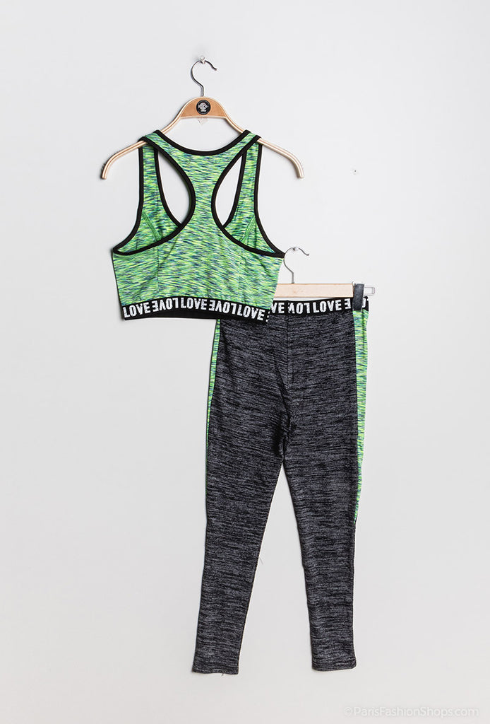 Women Activewear Tracksuit Set Vest Top Leggings Gym Fitness Suit Sportswear image 7