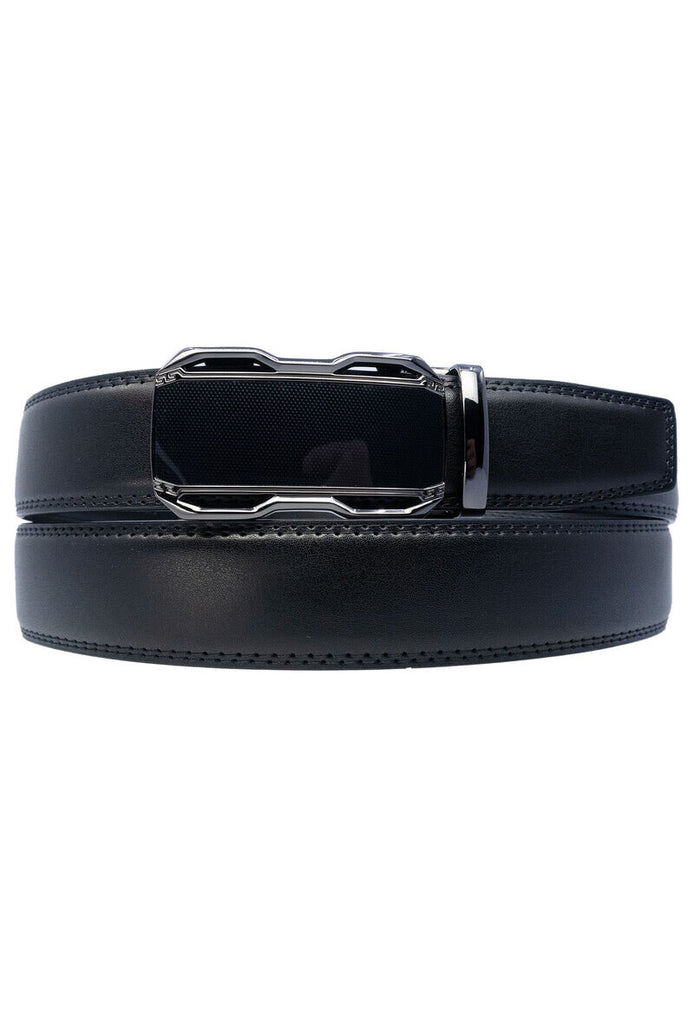 Men’s Automatic 100% Genuine Cow Leather Belt Adjustable Durable Stylish Belt image 3