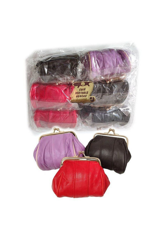 Ladies High Quality New Leather Clip Top Clasp Purse Money Pouch Coin Wallet image 2