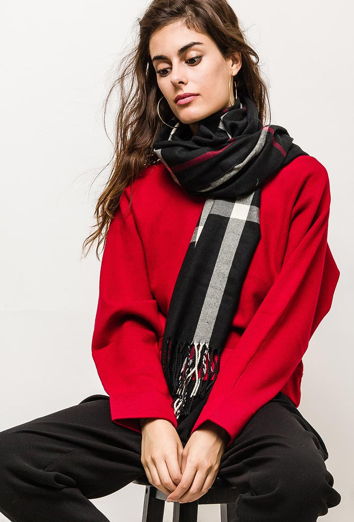 Women's Scarf Printed Cashmere Soft Winter Stylish Warm Scarf Neck Wrap Scarves image 4