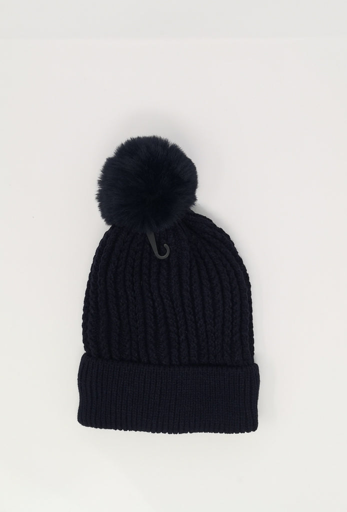 Women's Hat Faux fur Pompon Cap Winter Thermal Beanies Ski Warm Knitted Soft Cap image 4