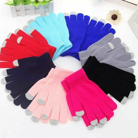 Unisex Touchscreen Knitted Gloves Warm Winter Outdoor Work Travel Fashion Gloves image 0