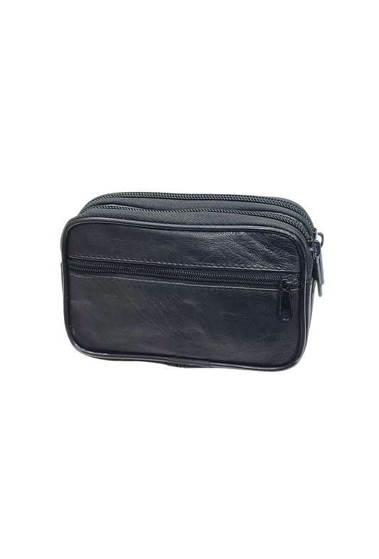 Men's Waist Bag leather Fanny Pack  Bags Phone Travel Belt Pouch image 0