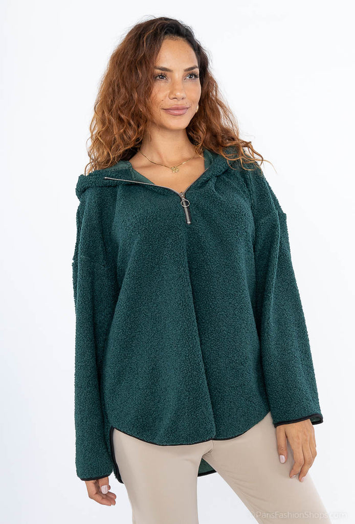 Women's Vest Stylish Zip Hood Warm Outdoor Comfortable Travel Winter Hoodie image 2