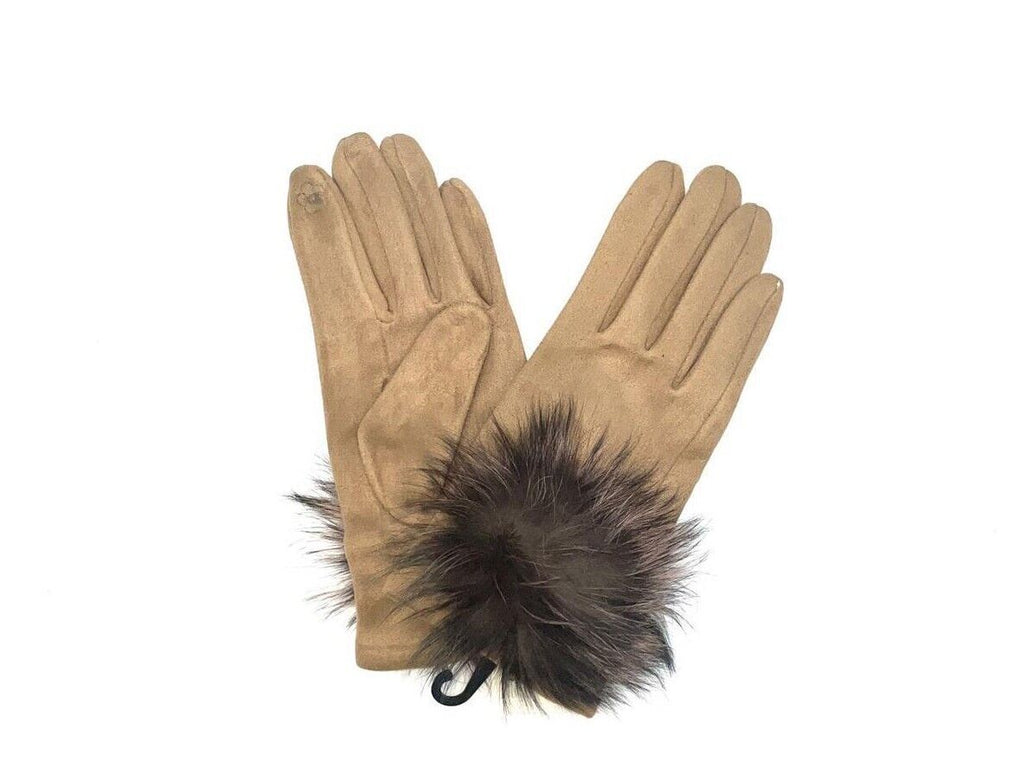 Ladies Gloves Winter Pom Pom Touchscreen Driving Windproof Warm Fleece Gloves image 5