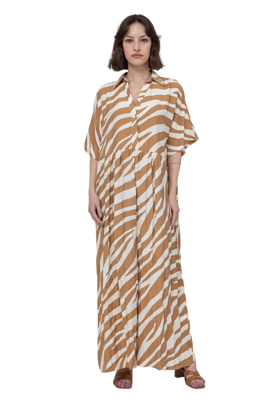 Women's Dress Animal print Long Stylish Printed Dress Summer Outdoor Dress image 0