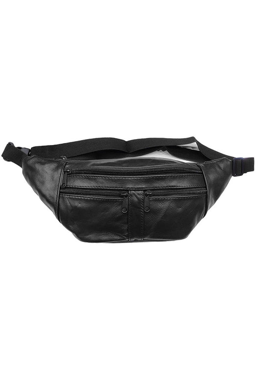 Leather Fanny Pack Bum Bag Waist Bag Holiday Travel Bag Office Work Bag Body Bag image 0