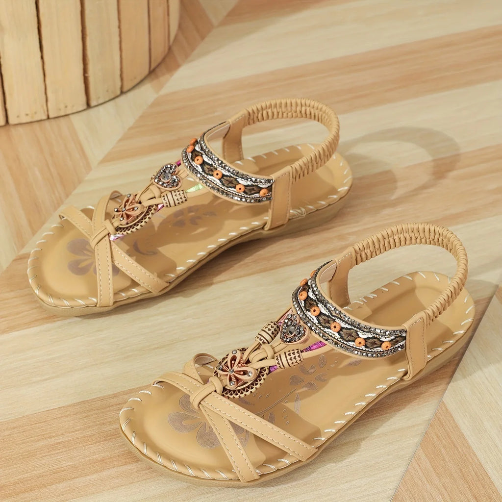 New Women's Sandals Bohemian Style Outdoor Soft Sole Beach Sandals Platform Lightweight Women Casual Shoes Flat Plus Size Sandal