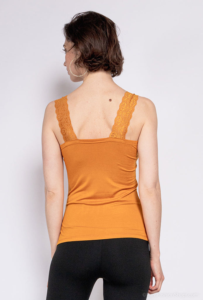 Women's Tank Top Lace Straps Vest T-shirt Stretchy Sleeveless Comfortable Top image 1