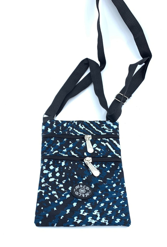 Ladies Floral Shoulder Crossbody Work Travel Waterproof Utility Multi Zips Bag image 3