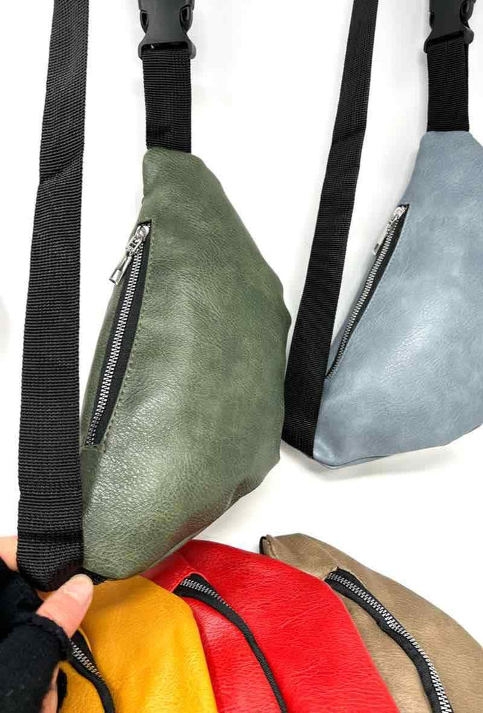 Bum bag Waist bag Fanny pack Crossbody unisex bumbag leather waist belt handbag image 2