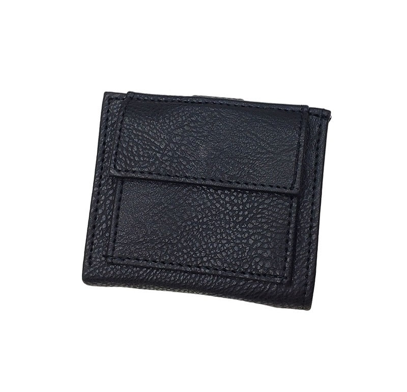 Mens Black Wallet Coin Purse Stylish Comfortable Small Money Wallet Travel Pouch image 3
