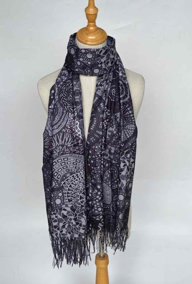 Fringed Printed scarf Womens High Quality Wrap Ladies Stole Women's Scarves Ligh image 1