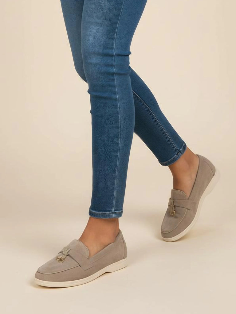Womens Moccasins Taupe image 1