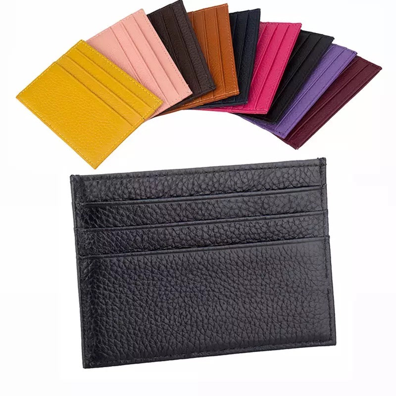 Unisex Credit Card Holder Leather Wallet Purse Card Cash Pouch 8 Compartments image 3