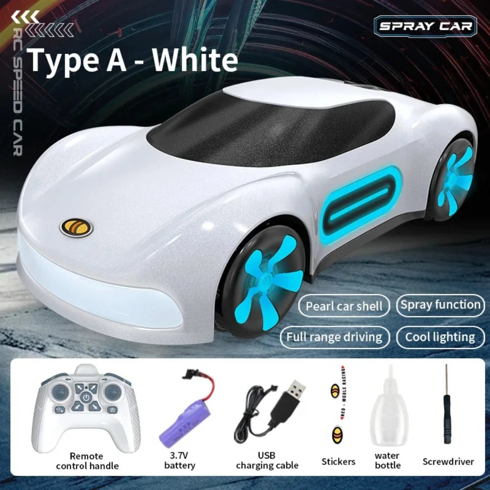 New Multi Color Spray Remote Control Multifunctional Car Toy Electric RC Vehicle Perfect Birthday Holiday Present