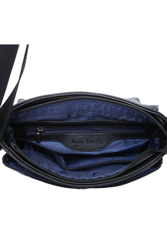 Men's Leather Bag Crossbody Shoulder Work Office Travel Comfortable Bags image 1