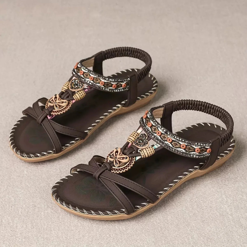 New Women's Sandals Bohemian Style Outdoor Soft Sole Beach Sandals Platform Lightweight Women Casual Shoes Flat Plus Size Sandal