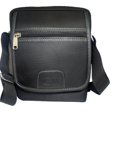 Men's Messenger Bag Big Waterproof Crossbody Shoulder Utility Travel Work Black image 2