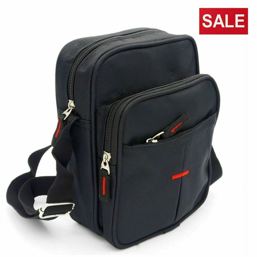 Unisex Messenger Bag Crossbody Shoulder Utility Travel Work Bag Black Waterproof image 0