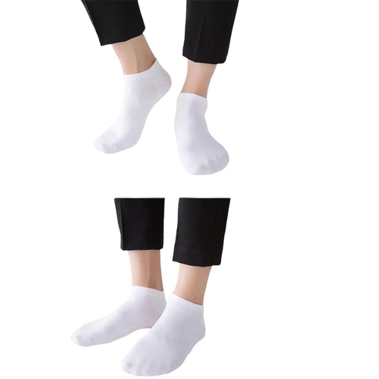 Ladies 3 Pair Trainer Socks White Gym Running Everyday Ankle Sports Low Cut Sock image 0
