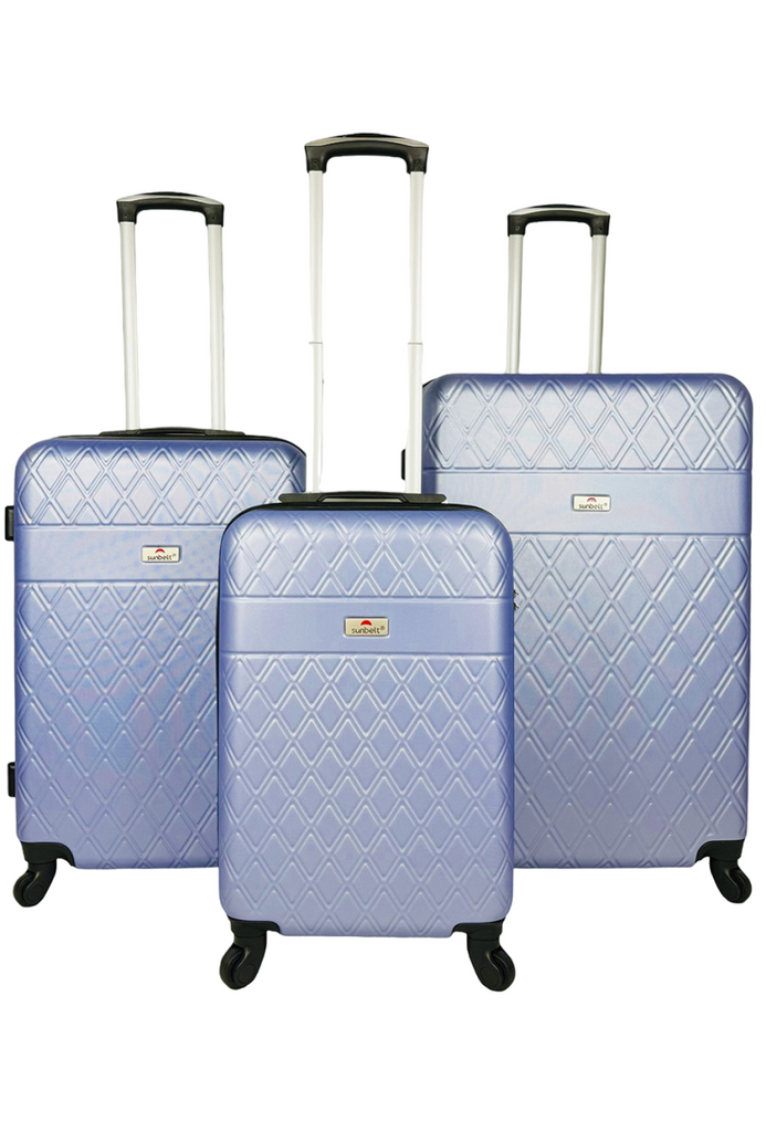 Set of 3 reinforced ABS suitcases cabin luggage travel bags lightweight 4 wheels image 7