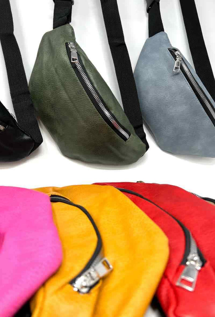 Bum bag Waist bag Fanny pack Crossbody unisex bumbag leather waist belt handbag image 1